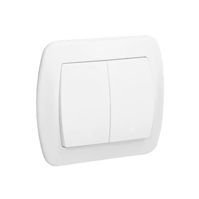 Candlestick switch 10A 250V screw terminals white