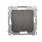 Candlestick switch for the 230V version (module), matt bronze metallic