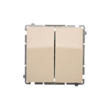 Candlestick switch (module) 10A 250V beige screw terminals