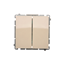 Candlestick switch (module) 10A 250V beige screw terminals