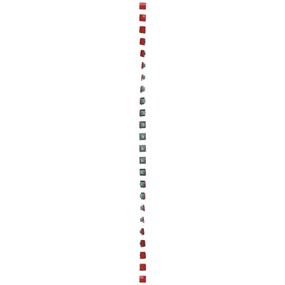 Candlestick switch (module) 10A 250V red screw terminals