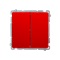 Candlestick switch (module) 10A 250V red screw terminals