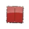 Candlestick switch (module) 10A 250V red screw terminals