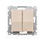 Candlestick switch (module) 16A 250V cream screw terminals