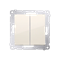 Candlestick switch (module) 16A 250V cream screw terminals