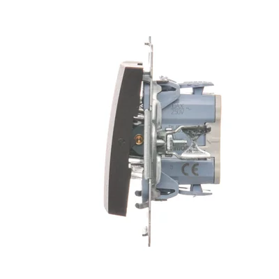 Candlestick switch (module) 230V, matt bronze metallic