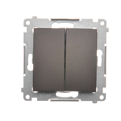 Candlestick switch (module) 230V, matt bronze metallic