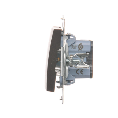 Candlestick switch (module) 230V, matt bronze metallic