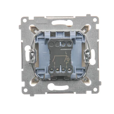 Candlestick switch with LED backlight and for the 230V version (module), cream