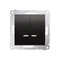 Candlestick switch with LED backlight and for the 230V version (module), metallic anthracite