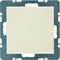 Cap with a central element, cream, gloss, B. Square