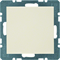 Cap with a central element, cream, gloss, B. Square