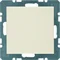 Cap with a central element, cream, gloss, B. Square