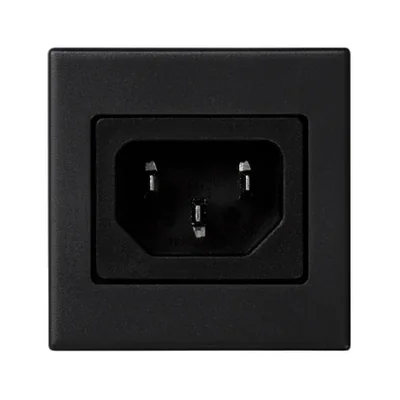 Capot K45 IEC320 prise mâle 230V (C14) gris graphite