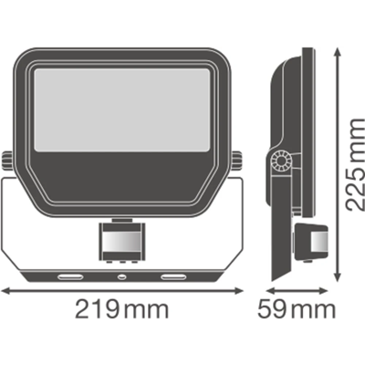 CAPTEUR DE PROJECTEUR 50 W projecteur LED 50W 6000lm 4000K NW IP65 blanc