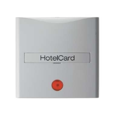 Capuchon adaptateur pour carte d'hôtel avec impression et lentille rouge, blanc brillant