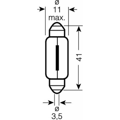 Car bulb ORIGINAL 12V 6411