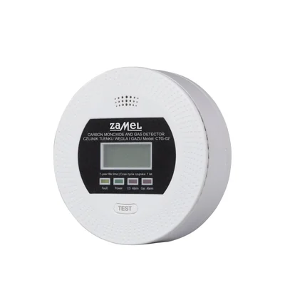 Carbon monoxide and gas sensor GARDI mains-battery 90dB IP20 white CTG-02