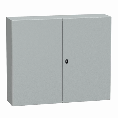 Carcasa colgante Spacial S3D de doble puerta con placa de montaje galvanizada IP55 1000x1200x300mm