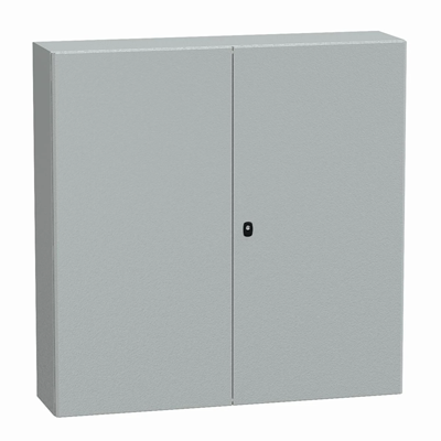 Carcasa colgante Spacial S3D de doble puerta con placa de montaje galvanizada IP55 1200x1200x300mm