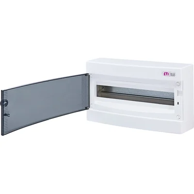 Carcasa de superficie 18 mod. Puertas transparentes ECT18PT-s
