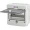 Carcasa de superficie 8 mod. Puerta transparente IP65 ECH-8G
