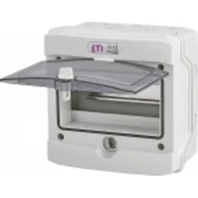 Carcasa de superficie 8 mod. Puerta transparente IP65 ECH-8G