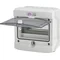 Carcasa de superficie 8 mod. Puerta transparente IP65 ECH-8G