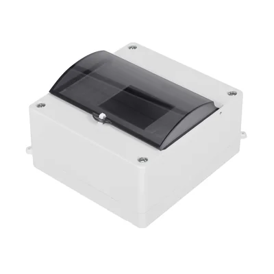 Carcasa MINI S-6 PE+N terminal con cristal IP 30 - color humo