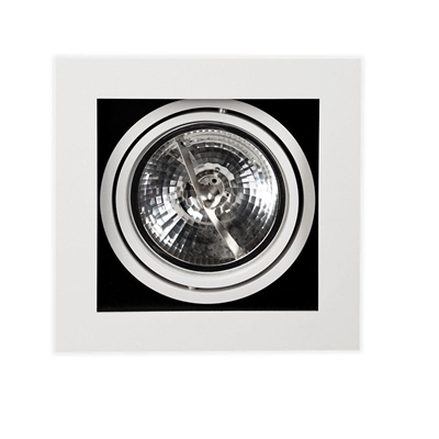 Cardo I Bianco White recessed ceiling lamp