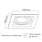 Cardo I Bianco White recessed ceiling lamp