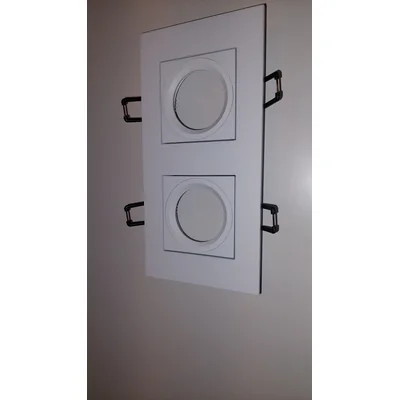 Care Double recessed lamp white