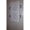 Care Double recessed lamp white