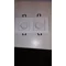 Care Double recessed lamp white
