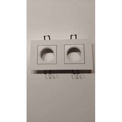 Care Double recessed lamp white
