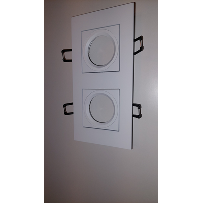 Care Lampe à encastrer double blanc