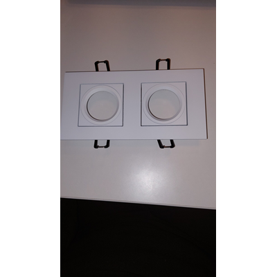 Care Lampe à encastrer double blanc