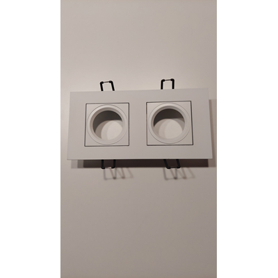 Care Lampe à encastrer double blanc