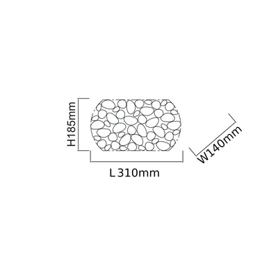 Carera Gold Parette Gold Wandleuchte