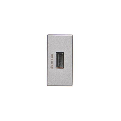 Cargador USB K45 USB 2.0 - A 5V DC 1.5A aluminio