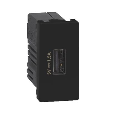 Cargador USB K45 USB 2.0 - A 5V DC 1.5A grafito