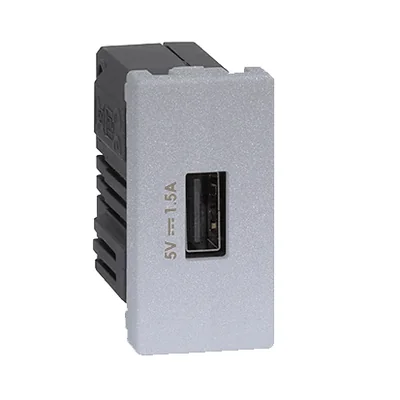 Caricatore USB K45 USB 2.0 - A 5 V CC 1,5 A in alluminio