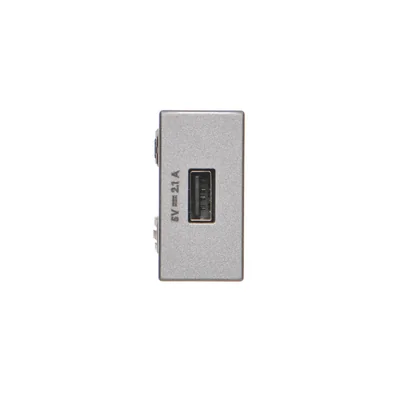 Caricatore USB K45 USB 2.0 - A 5 V CC 2,1 A in alluminio