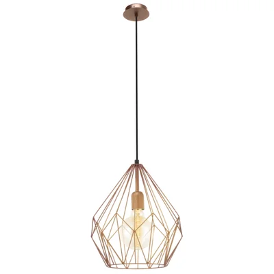 CARLTON Einzelne Pendelleuchte 31 cm Kupfer
