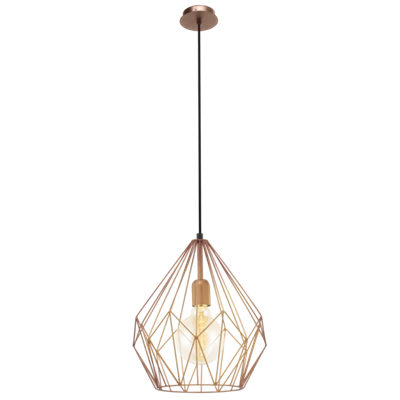 CARLTON Pendant lamp E27 IP20 copper