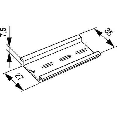 Carril de montaje 35x7,5 mm, TS35X7,5