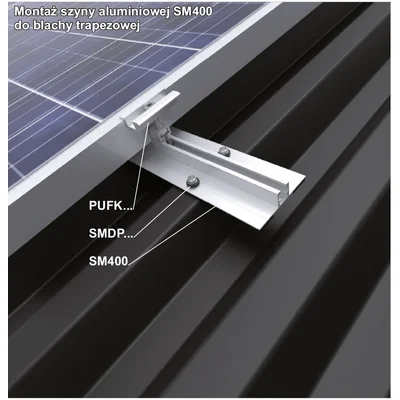 Carril de montaje de aluminio SM400