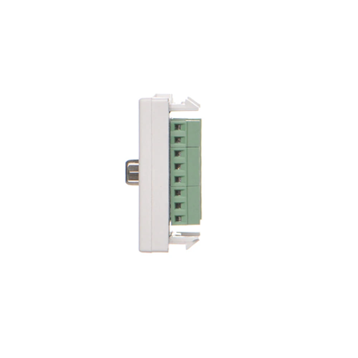 Carte connecteur VGA K45 (D-Sub 15) 45x45mm + insert, bornes à vis, blanc pur