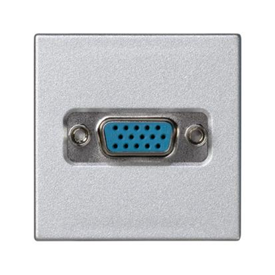 Carte K45 avec connecteur VGA (D-Sub 15) 45x45mm + insert en aluminium