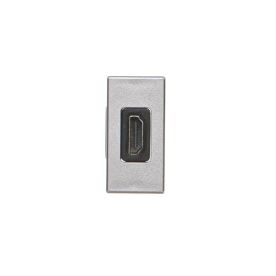 Carte K45/2 adaptateur HDMI-HDMI 22, 5x45mm + insert, aluminium